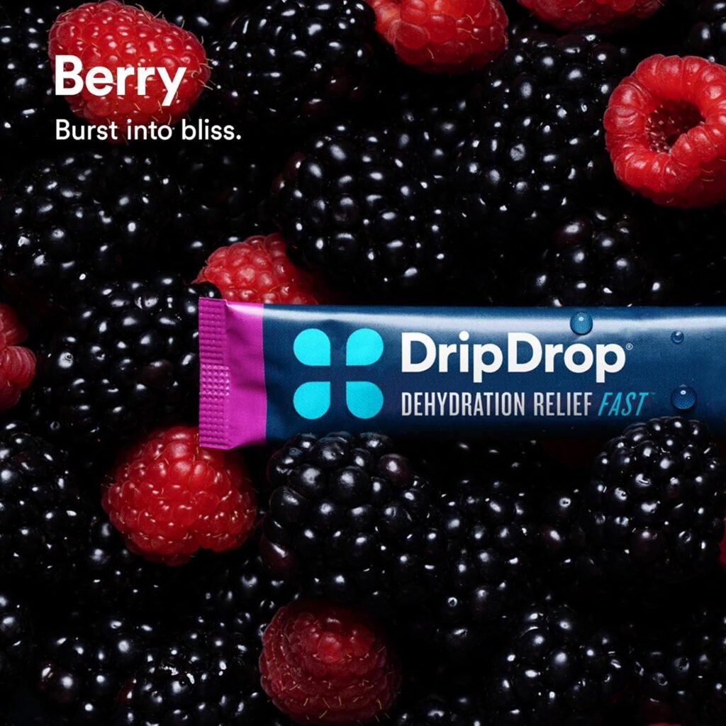 DripDrop Hydration - Electrolyte Powder Packets - Berry - 8 Count