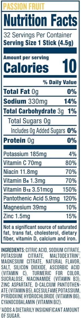 DripDrop Hydration - Electrolyte Powder Packets - Lemon Lime  Passion Fruit Zero Sugar Bundle - 64 Count