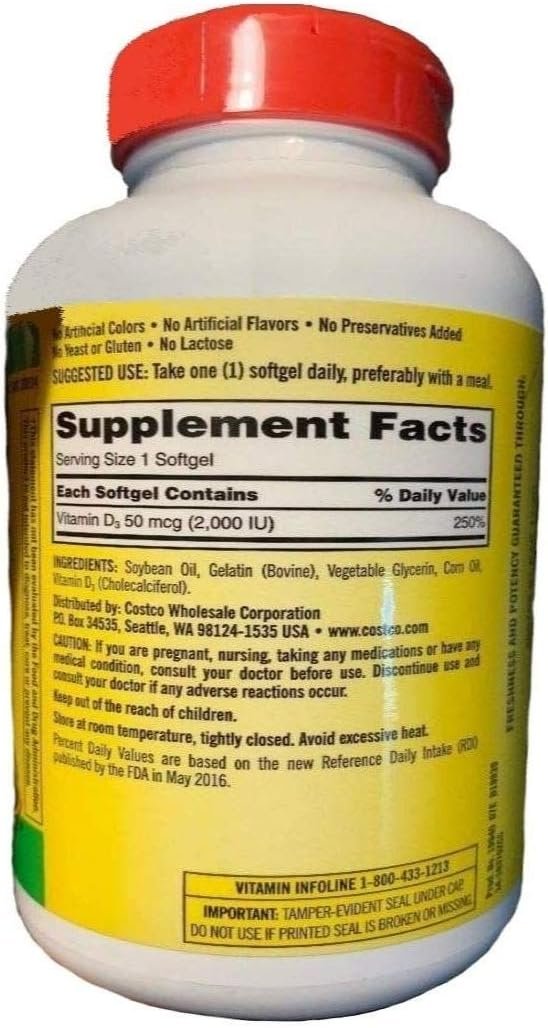 Kirkland Signature Extra Strength D3 50 mcg Softgels Review