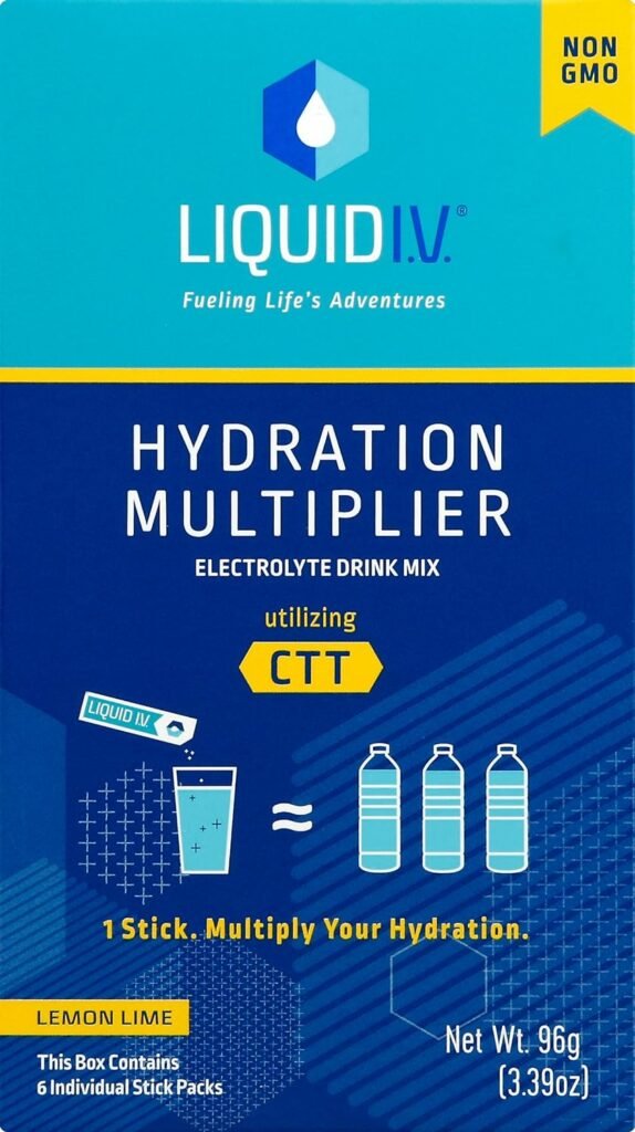 Liquid I.V. Hydration Multiplier - Strawberry - Hydration Powder Packets | Electrolyte Drink Mix | Easy Open Single-Serving Stick | Non-GMO | 16 Sticks