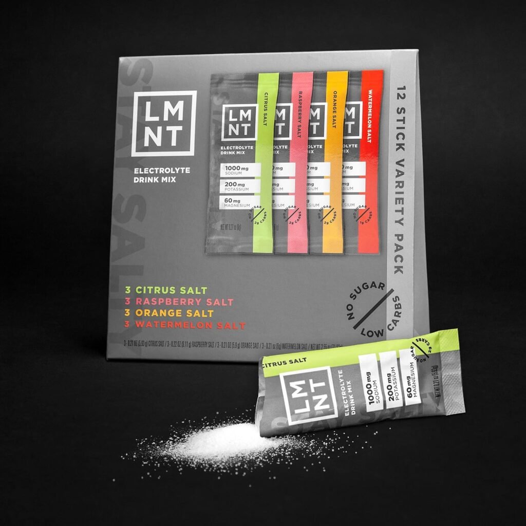 LMNT Zero-Sugar Electrolytes - Variety Pack - Hydration Powder Packets | No Artificial Ingredients | Keto  Paleo Friendly | 12 Sticks