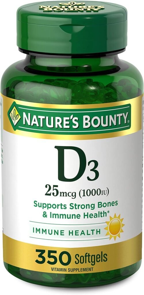 Natures Bounty Vitamin D3 1000 IU Softgels, 350 Count