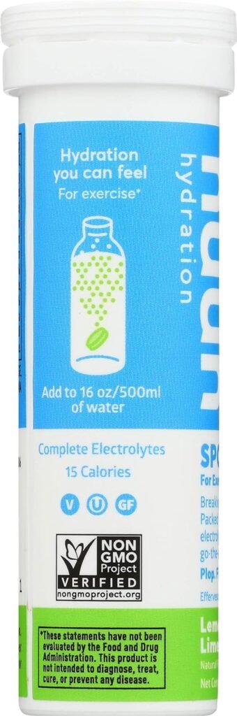 Nuun Beverage Tube Lemon Lime Tablet, 10 ct (811660020501)