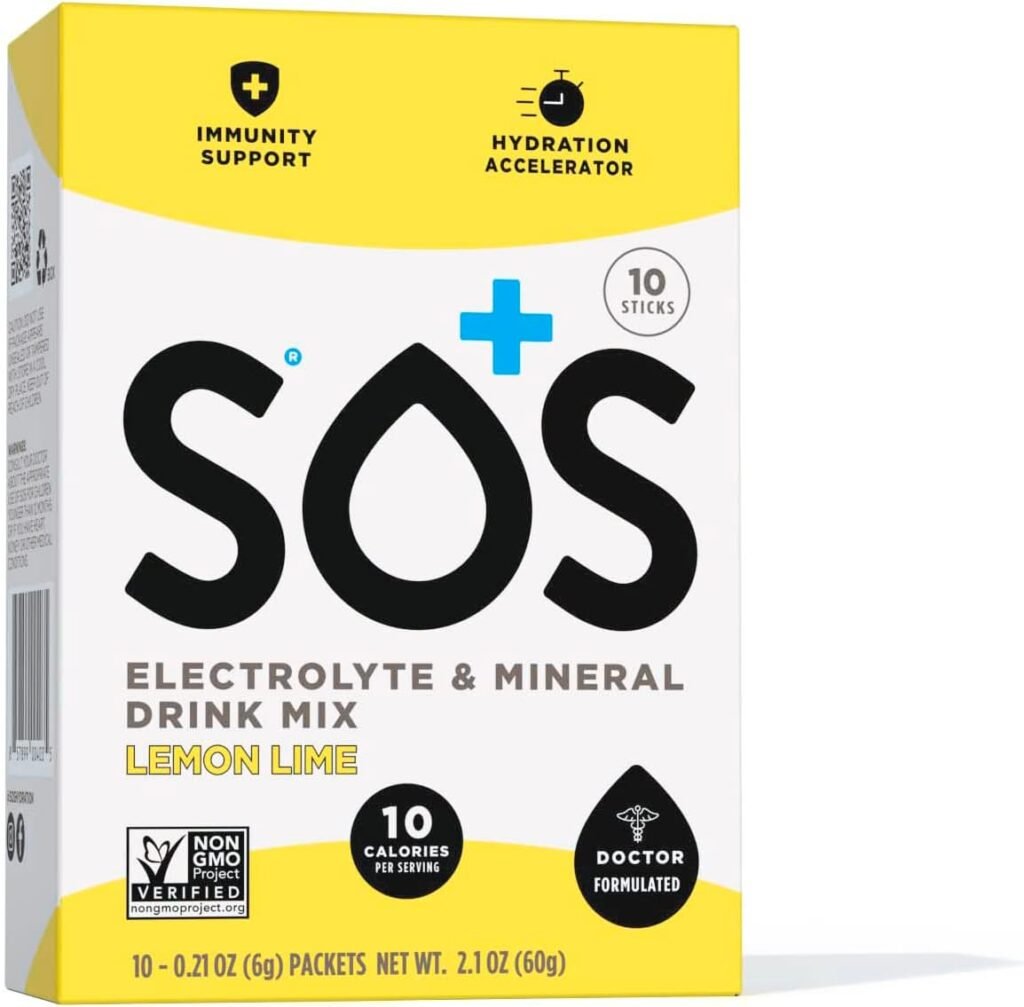 SOS Citrus Hydration Drink Mix 10 Count, 0.16 OZ