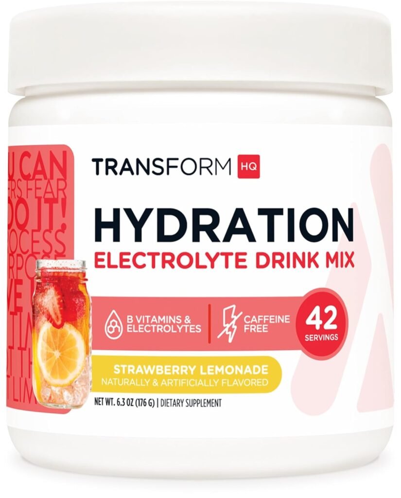 TransformHQ Hydration 42 Servings (Cotton Candy) - Electrolytes, Mental Clarity, Vitamins