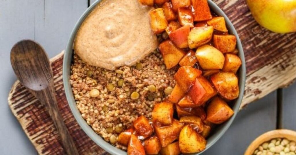 VeganFitness.com Recipes: Sweet Potato Tempeh Bowl