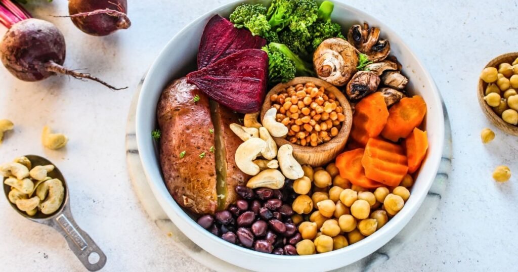 VeganFitness.com Recipes: Sweet Potato Tempeh Bowl