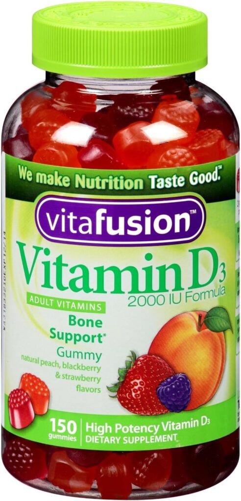 Vitafusion Vitamin D3 Gummy Vitamins, Assorted Flavors, 150 (Pack of 2)